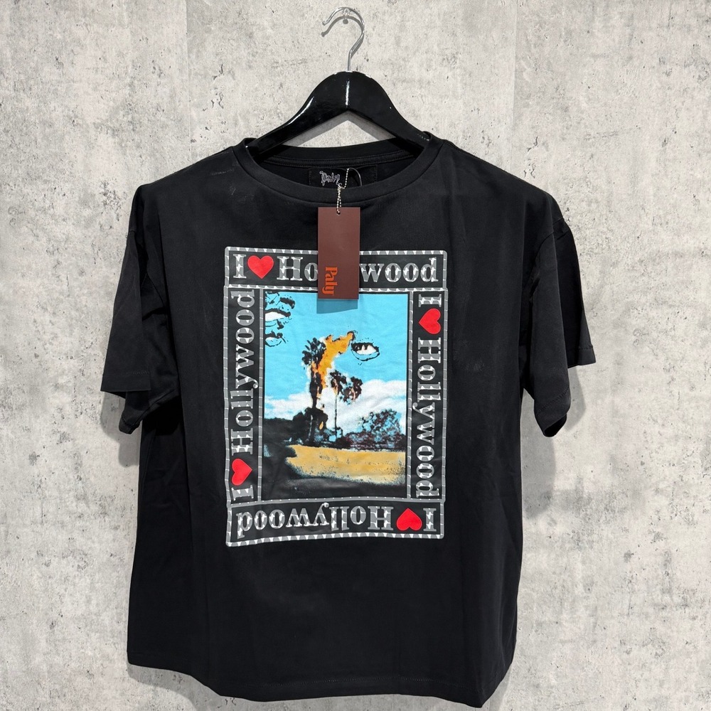 Paly Hollywood is Hell Graphic T-Shirt Black Mens Size S/XL New